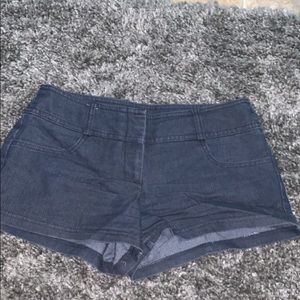 Denim shorts